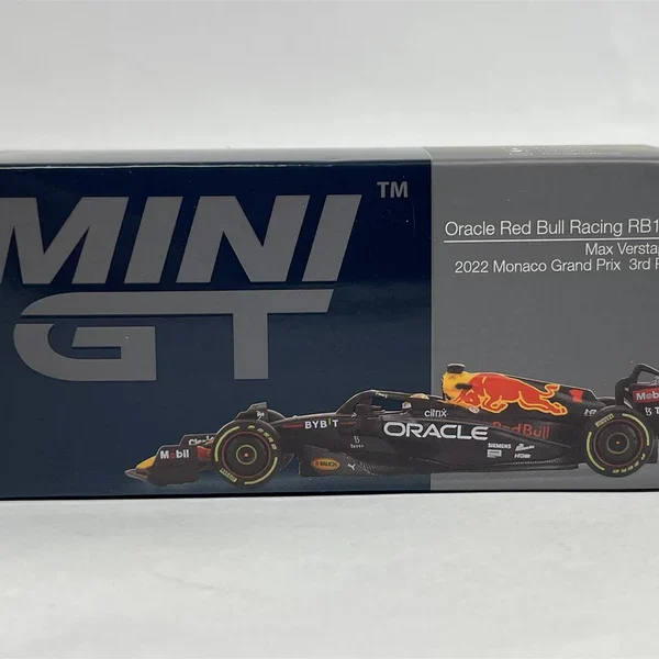 Oracle Red Bull Racing RB18 #1 3rd place Monaco GP 2022 Max Verstappen 1-64 Mini GT