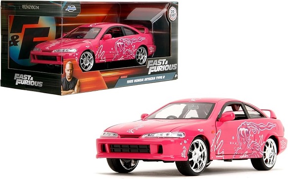 Honda Integra Type R 1995 "Fast & Furious" Roze 1-24 Jada Toys