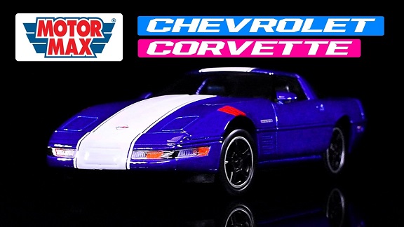 Chevrolet Corvette "Grand Sport" 1996 Blue Metallic with White Stripes 1-24 Motormax