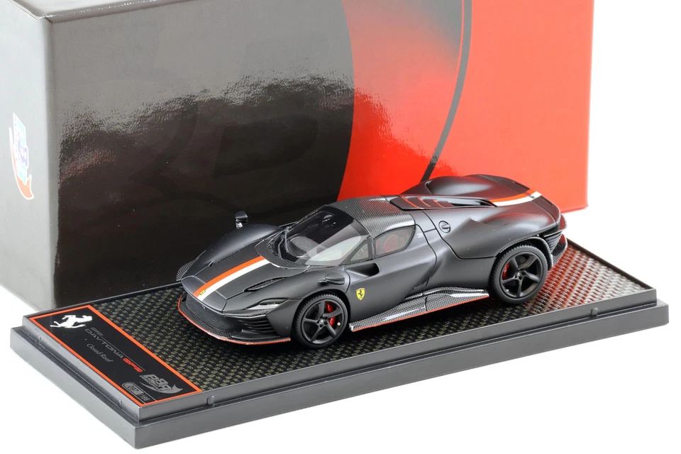 Ferrari SP3 Daytona 2022 "Serie Icona Closed roof C.Leclerc" Mat Zwart 1:43 BBR-Models Limited 166 Pieces