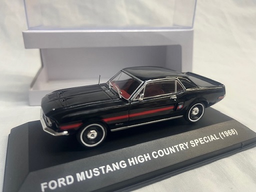 Ford Mustang High Country Special 1968 Zwart 1-43 Ixo Models ( Made for the Mustang Garage )