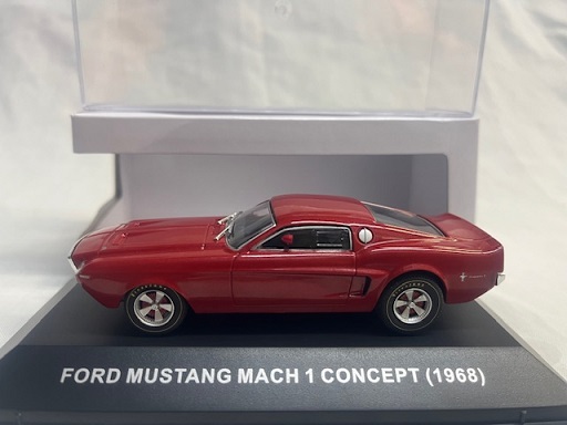 Ford Mustang Mach 1 Concept 1968 Rood 1-43 Ixo Models ( Made for the Mustang Garage )