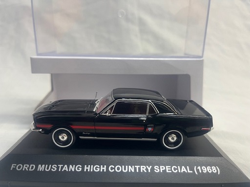 Ford Mustang High Country Special 1968 Zwart 1-43 Ixo Models ( Made for the Mustang Garage )