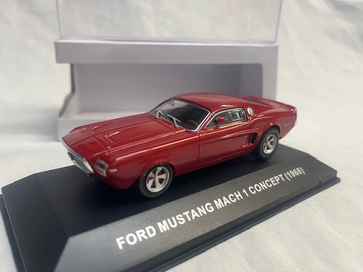 Ford Mustang Mach 1 Concept 1968 Rood 1-43 Ixo Models ( Made for the Mustang Garage )