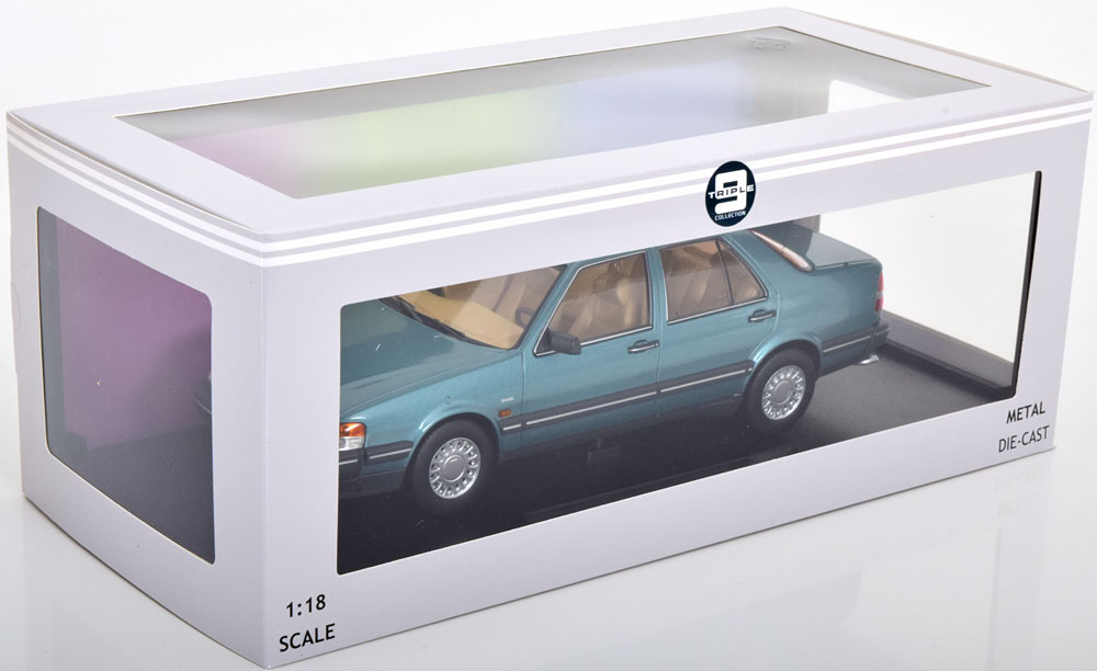Saab 9000 CD 1990 Groen Metallic 1-18 Triple 9 Collection