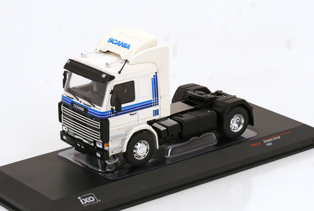 Scania 142 M 1987 Wit / Blauw 1-43 Ixo Models