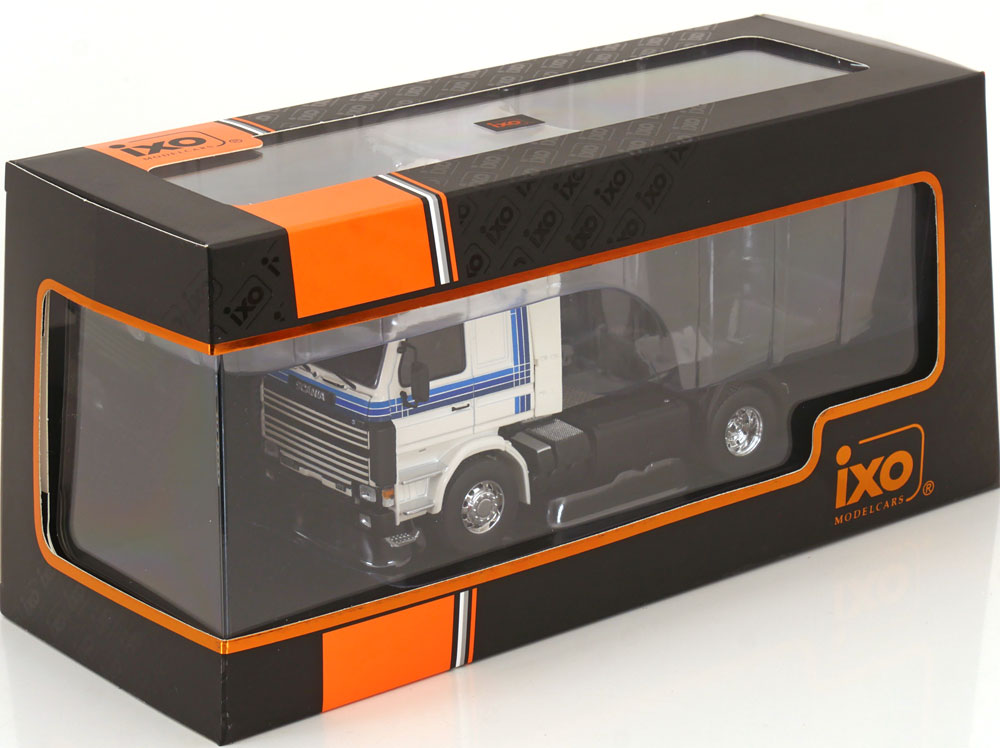 Scania 142 M 1987 Wit / Blauw 1-43 Ixo Models