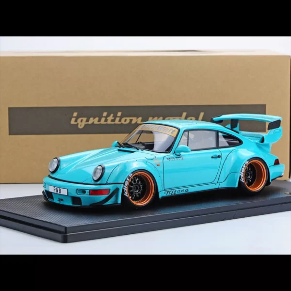 Porsche 911 RWB (964) Light Blue 1-18 Ignition Models