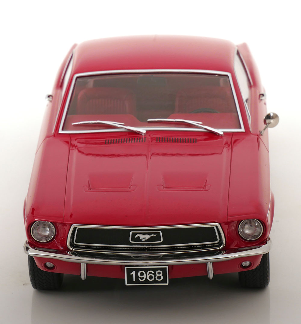 Ford Mustang GT Fastback 1968 Rood 1-18 KK-Scale