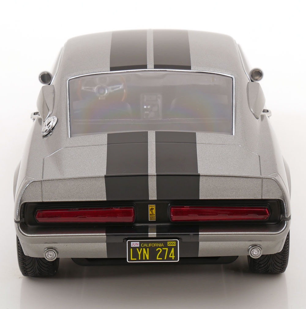 Ford Mustang Shelby GT500 1967 "Eleanor Gone in 60 Seconds" Grijs Metallic / Zwart 1-12 KK-Scale