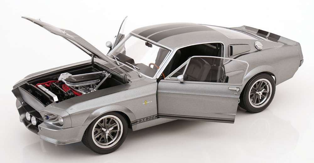 Ford Mustang Shelby GT500 1967 "Eleanor Gone in 60 Seconds" Grijs Metallic / Zwart 1-12 KK-Scale