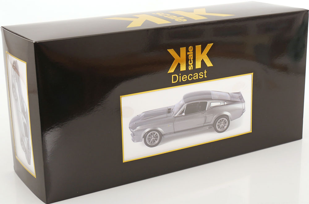 Ford Mustang Shelby GT500 1967 "Eleanor Gone in 60 Seconds" Grijs Metallic / Zwart 1-12 KK-Scale