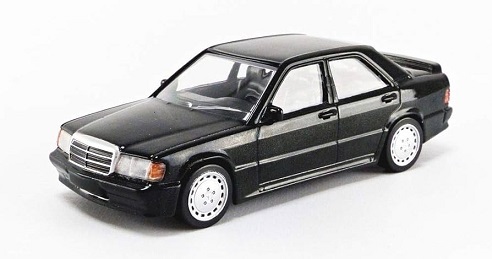 Mercedes-Benz 190E 2.3 16V 1984 Zwart Metallic 1-43 Norev Jet Car