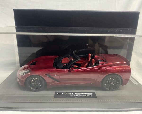 Chevrolet Corvette C7 Convertible 2014 Cristal Red ( Inkl.Vitrine ) 1-18 BBR-Models Limited 84 Pieces