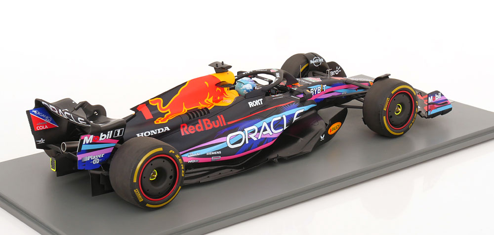 Oracle Red Bull RB19 #1 Winner GP Miami USA 2023 World Champion Max Verstappen 1-12 Spark (Inkl.Vitrine) (Resin)