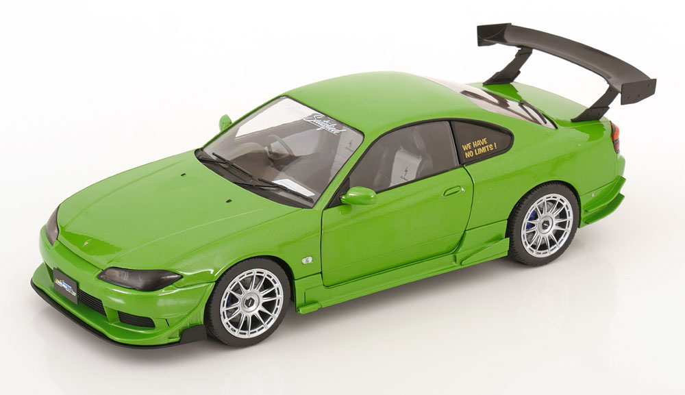 Nissan Silvia S15 Spec-R Aero 1999 Groen Metallic 1-18 Solido