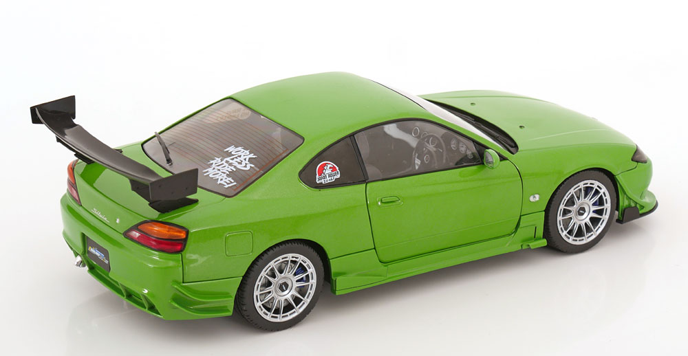 Nissan Silvia S15 Spec-R Aero 1999 Groen Metallic 1-18 Solido