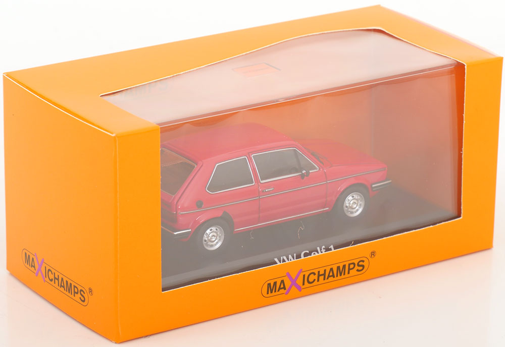 Volkswagen Golf I 1980 ( 3-Deurs ) Rood 1-43 Maxichamps