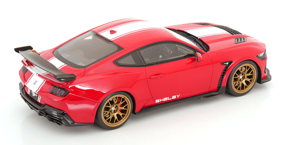 Shelby Mustang Supersnake 2025 Rood / Wit 1-18 GT Spirit (Resin) Limited 1200 Pieces