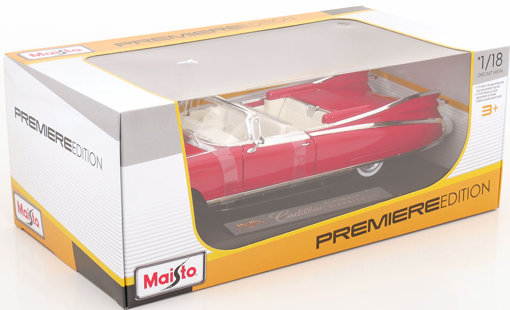 Cadillac Eldorado Biarritz 1959 Rood 1-18 Maisto
