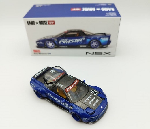 Honda NSX 1990 Evasive V2 Blauw / Carbon 1-64 Kaido House Mini GT