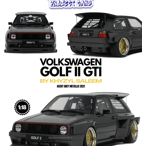 Volkswagen Golf II GTi 2021 "by Khyzyl Saleem" Ascot Grey Metallic 1-18 Ottomobile Limited 3000 Pieces