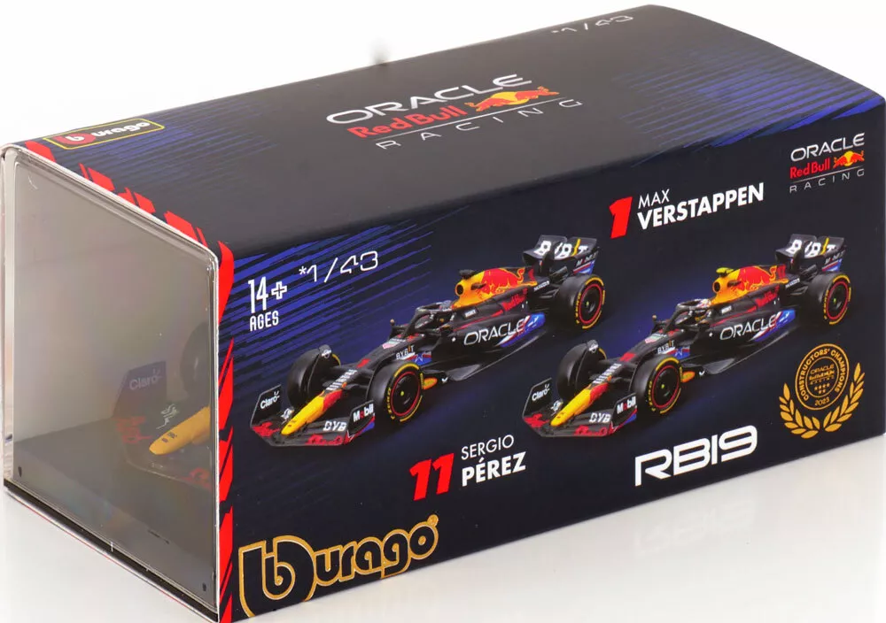 Oracle Red Bull Racing RB19 #1 Winner GP VS (Austin) 2023 Max Verstappen F1 World Champion 2023 1-43 Burago Racing Series