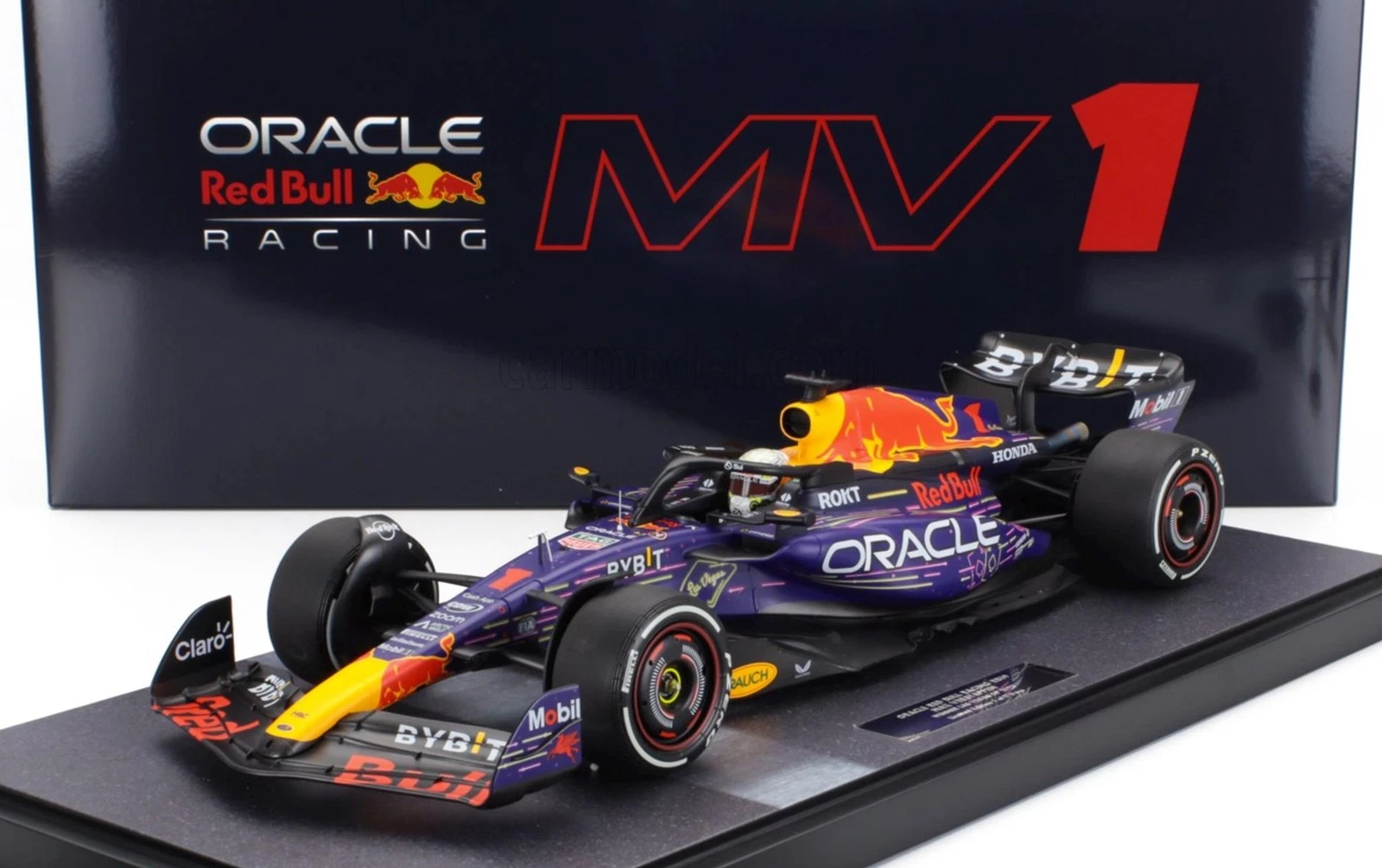 Oracle Red Bull Racing RB19 #1 F1 Winner Las Vegas GP 2023 World Champion Max Verstappen (Inkl.Vitrine) 1-12 Minichamps Limited 170 Pieces