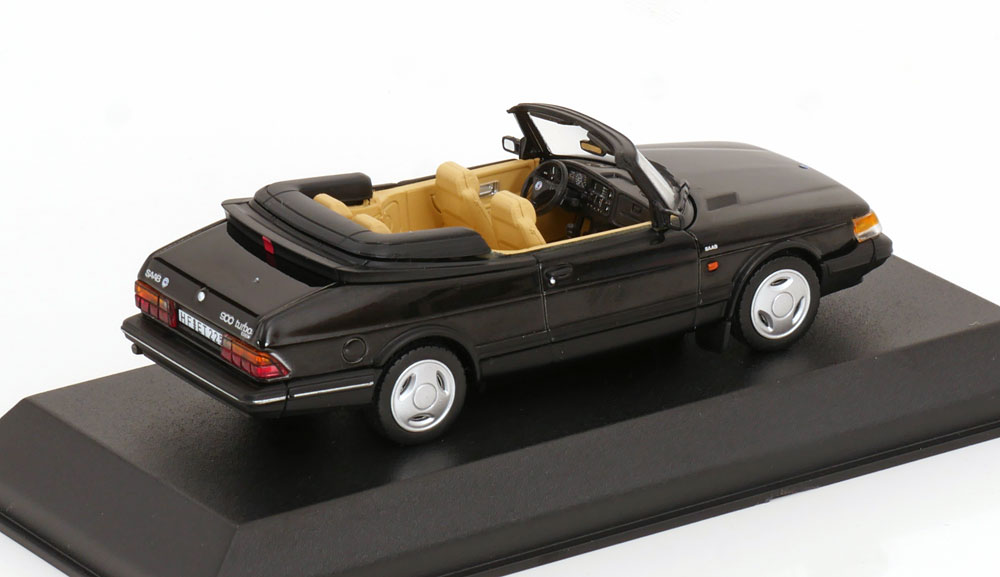 Saab 900 Turbo Convertible 1992 Zwart 1/43 Norev