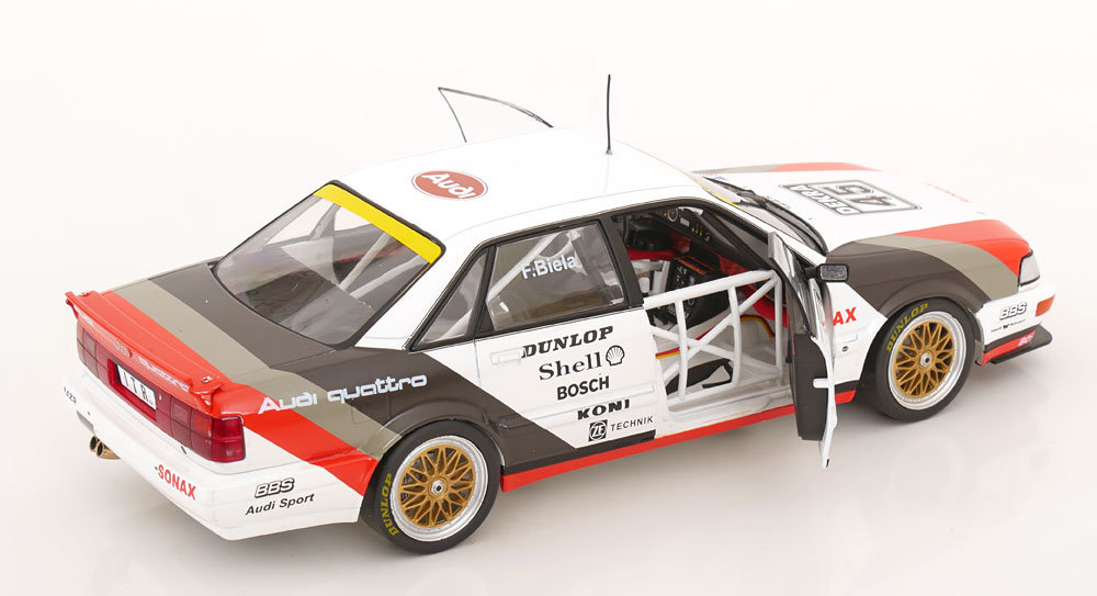 Audi V8 Quattro #45 DTM Champion 1991 Frank Biela 1:18 Werk83 (Collector's Box)