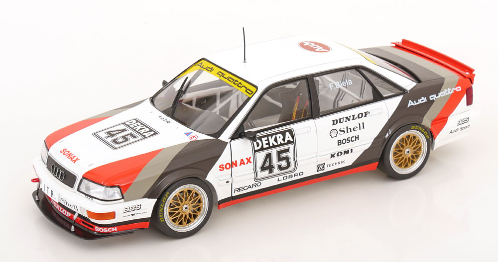 Audi V8 Quattro #45 DTM Champion 1991 Frank Biela 1:18 Werk83 (Collector's Box)