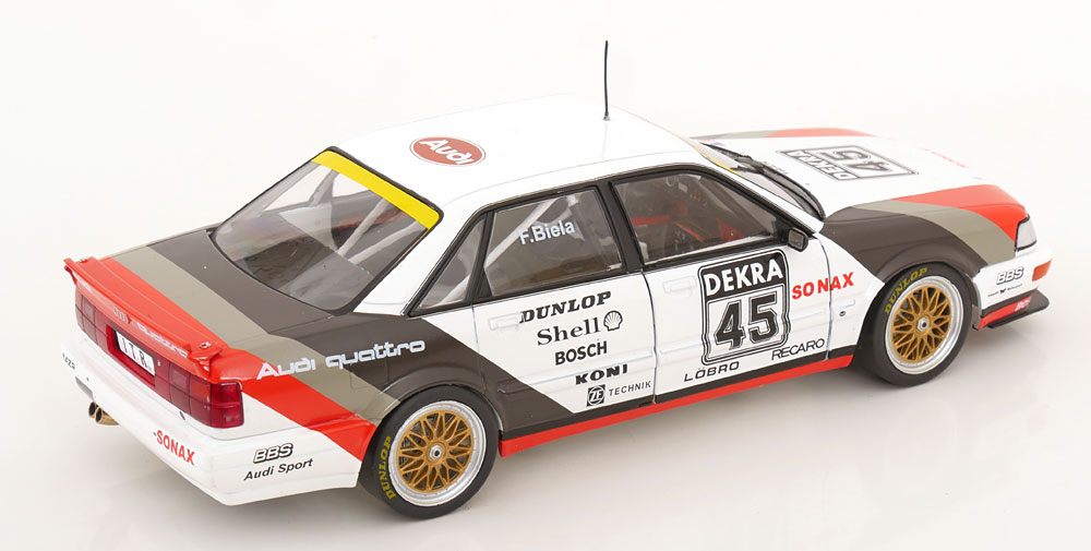 Audi V8 Quattro #45 DTM Champion 1991 Frank Biela 1:18 Werk83 (Collector's Box)