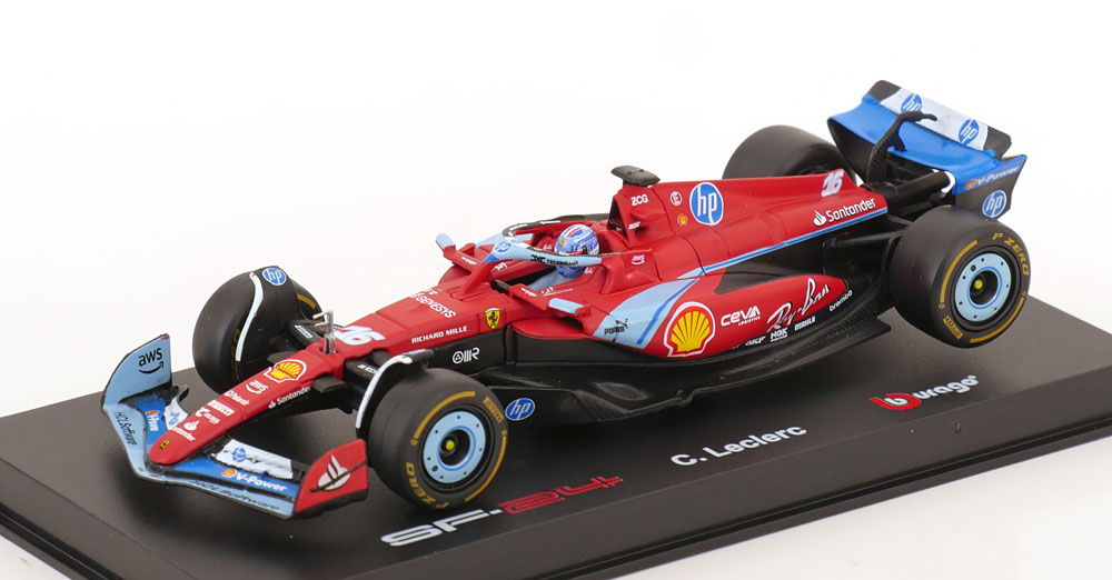 Ferrari F1 SF-24 #16 GP Miami 2024 (USA) Charles Leclerq 1-43 Burago Racing Series