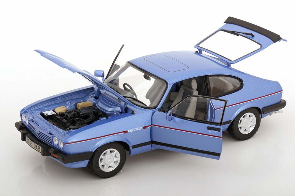 Ford Capri MK III 2.8 Injektion (RHD) 1984 Paris Blue Metallic 1-18 Norev