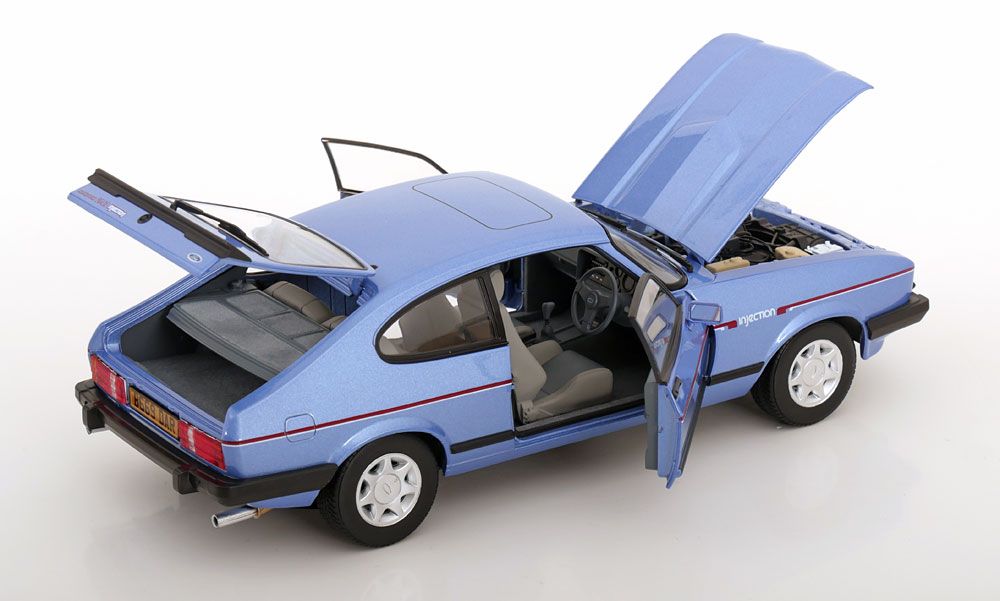 Ford Capri MK III 2.8 Injektion (RHD) 1984 Paris Blue Metallic 1-18 Norev