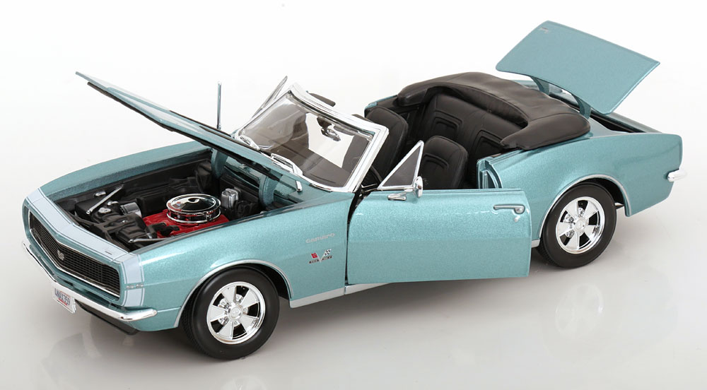Chevrolet Camaro SS 396 Cabriolet 1967 Blauw Metallic 1-18 Maisto