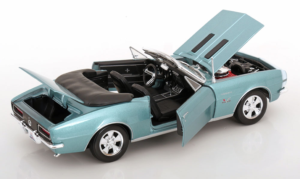 Chevrolet Camaro SS 396 Cabriolet 1967 Blauw Metallic 1-18 Maisto