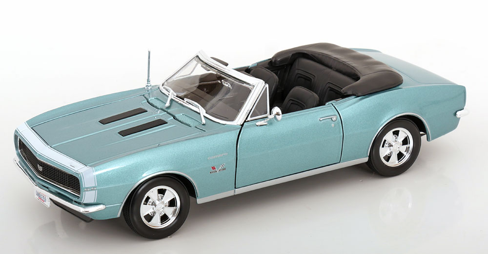 Chevrolet Camaro SS 396 Cabriolet 1967 Blauw Metallic 1-18 Maisto