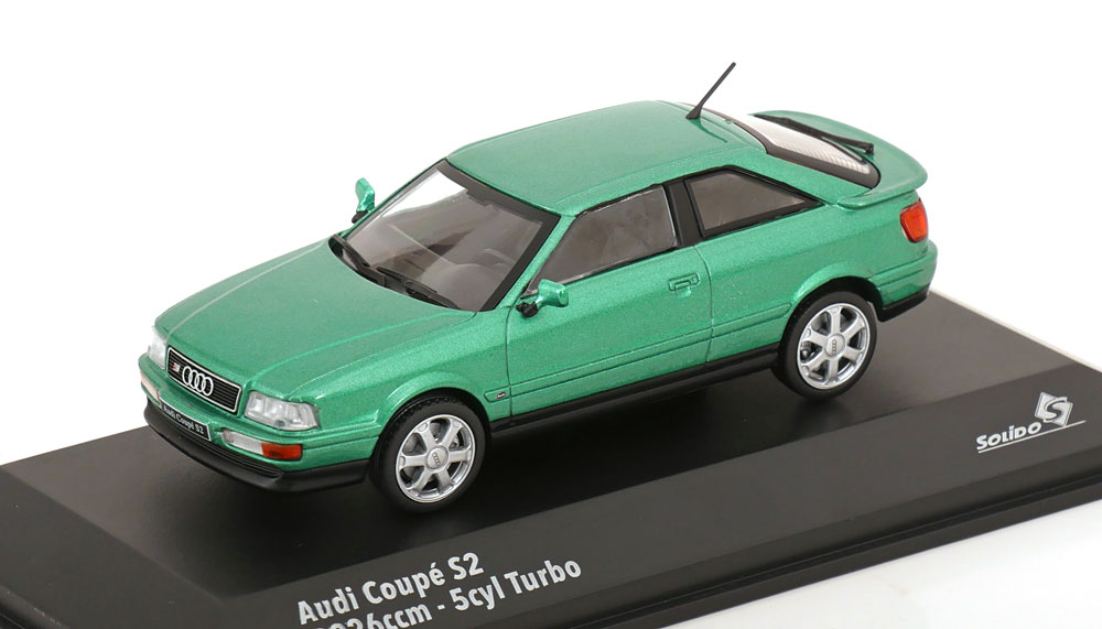 Audi Coupe S2 1994 Groen Metallic 1-43 Solido