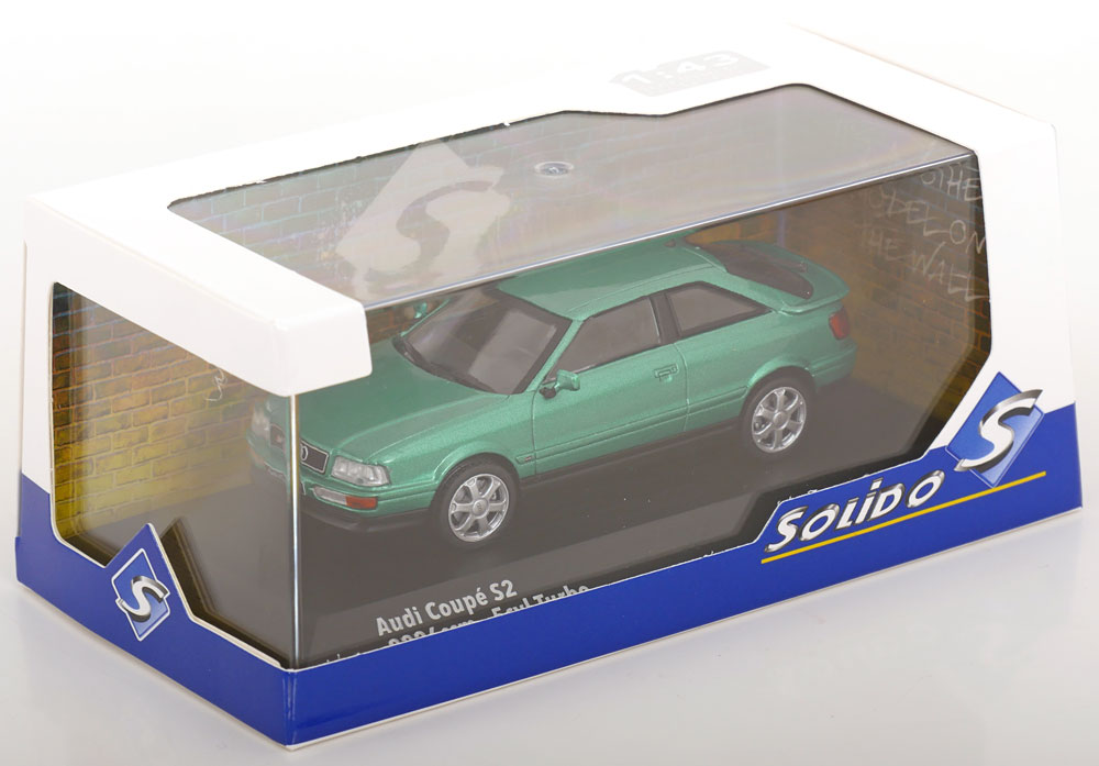 Audi Coupe S2 1994 Groen Metallic 1-43 Solido