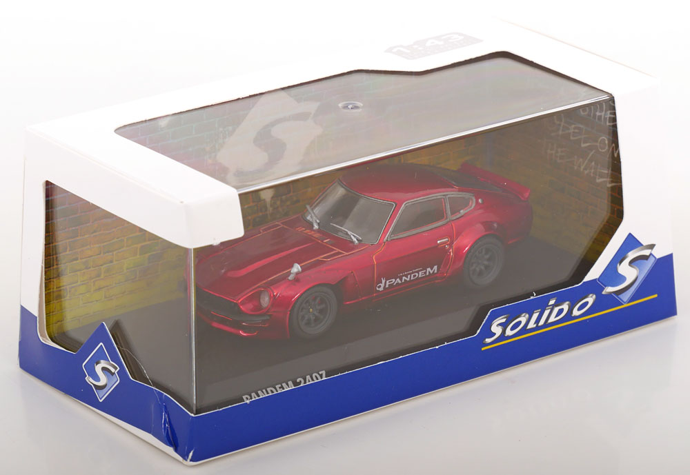 Datsun 240Z 1973 "Rocket Bunny" Rood Metallic 1-43 Solido