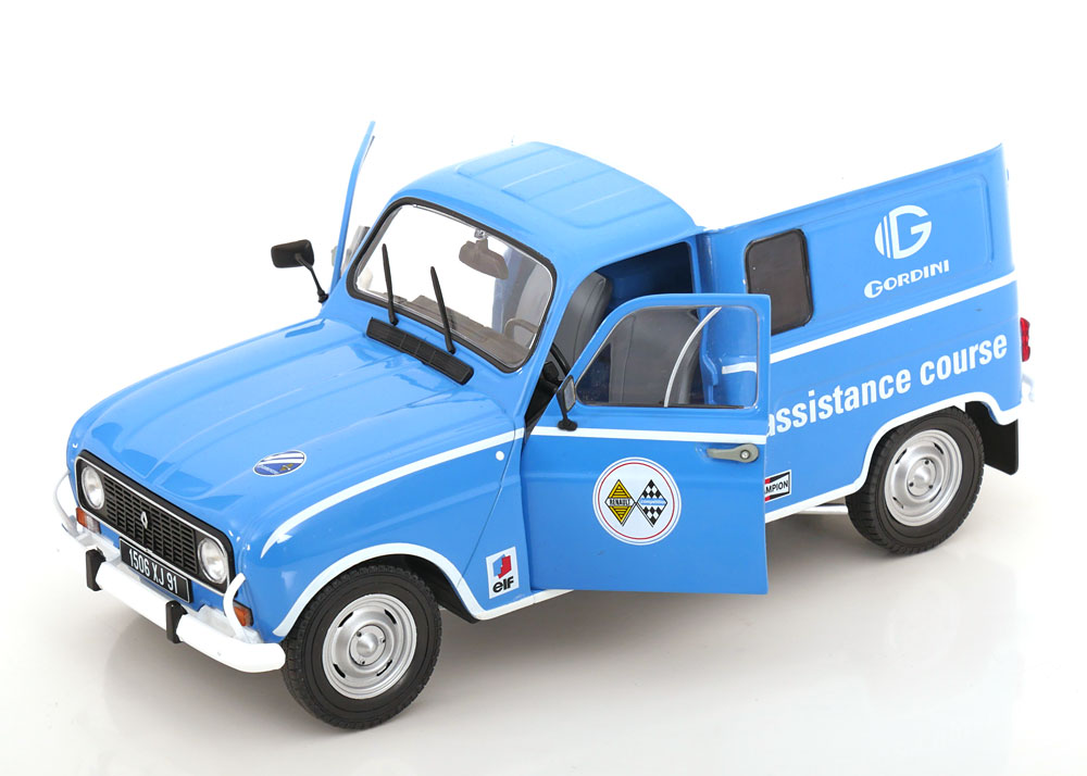 Renault 4LF4 Gordini 1976 "Assistamce Course" Blauw / Wit 1-18 Solido