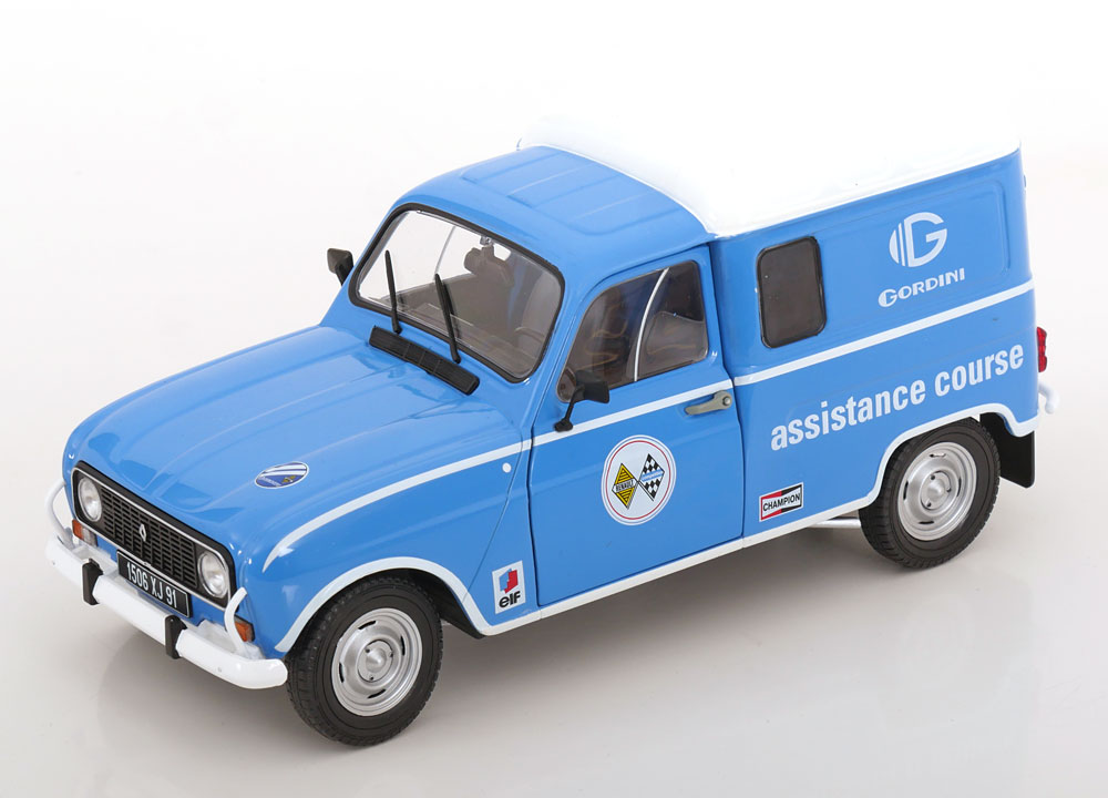 Renault 4LF4 Gordini 1976 "Assistamce Course" Blauw / Wit 1-18 Solido