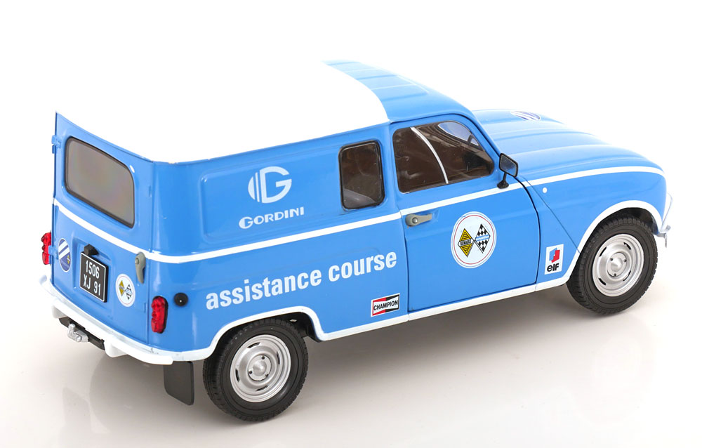 Renault 4LF4 Gordini 1976 "Assistamce Course" Blauw / Wit 1-18 Solido