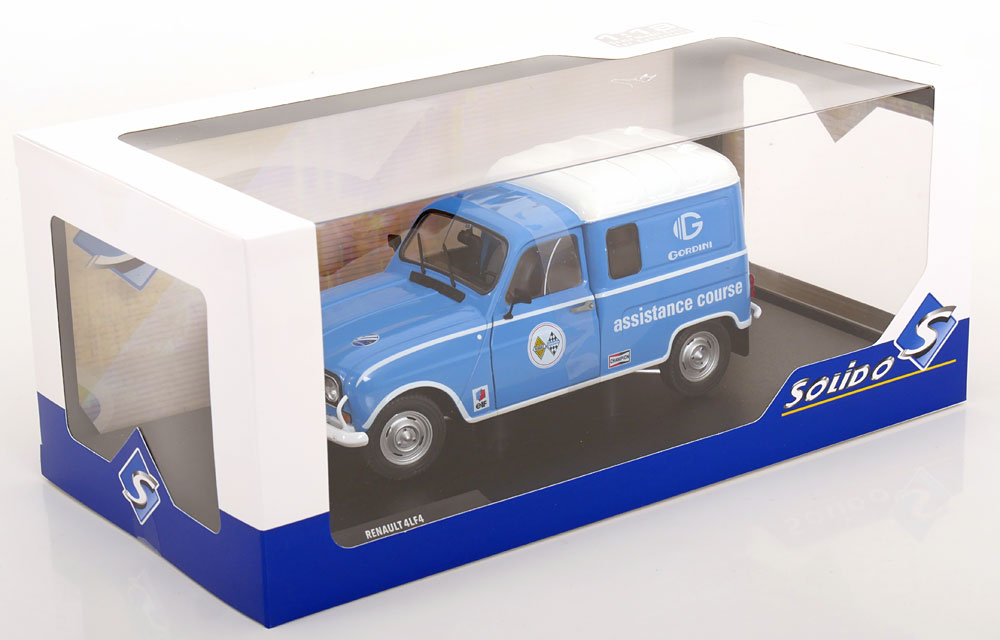 Renault 4LF4 Gordini 1976 "Assistamce Course" Blauw / Wit 1-18 Solido