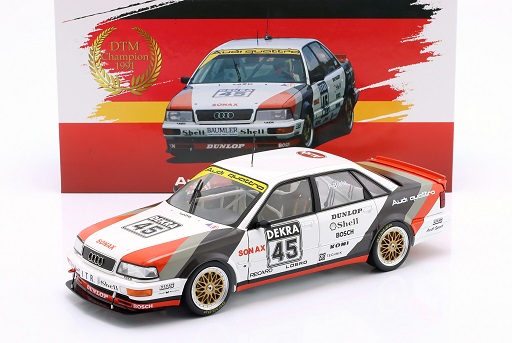 Audi V8 Quattro #45 DTM Champion 1991 Frank Biela 1:18 Werk83 (Collector's Box)