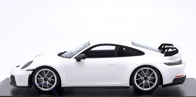 Porsche 911 (992) GT3 2021 Wit Inkl.Vitrinekast 1-12 Schuco (Resin)