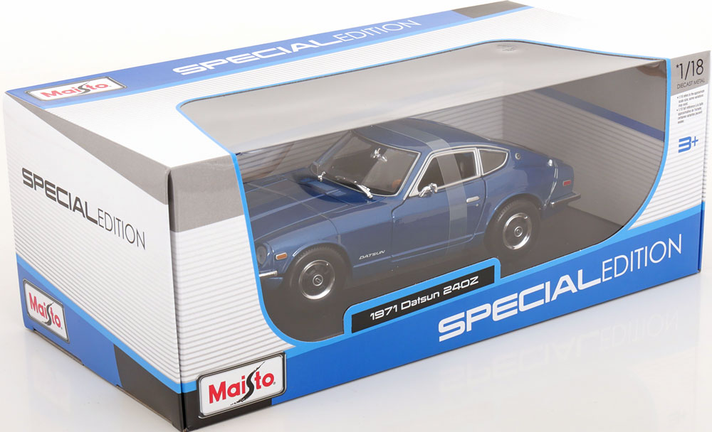 Datsun 240Z 1971 Blauw Metallic 1-18 Maisto