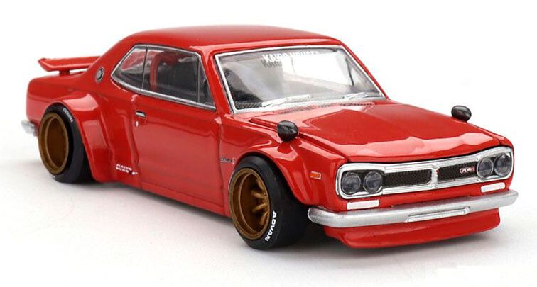 Nissan Skyline GT-R (KPGC10) 1969 Rood Metallic 1-64 Kaido House Street V1