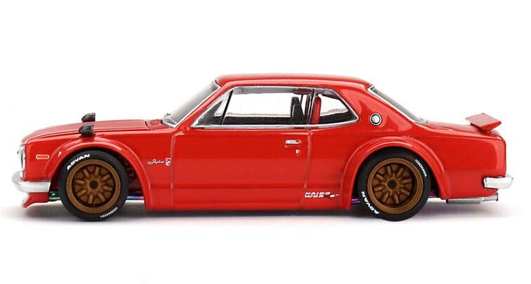 Nissan Skyline GT-R (KPGC10) 1969 Rood Metallic 1-64 Kaido House Street V1